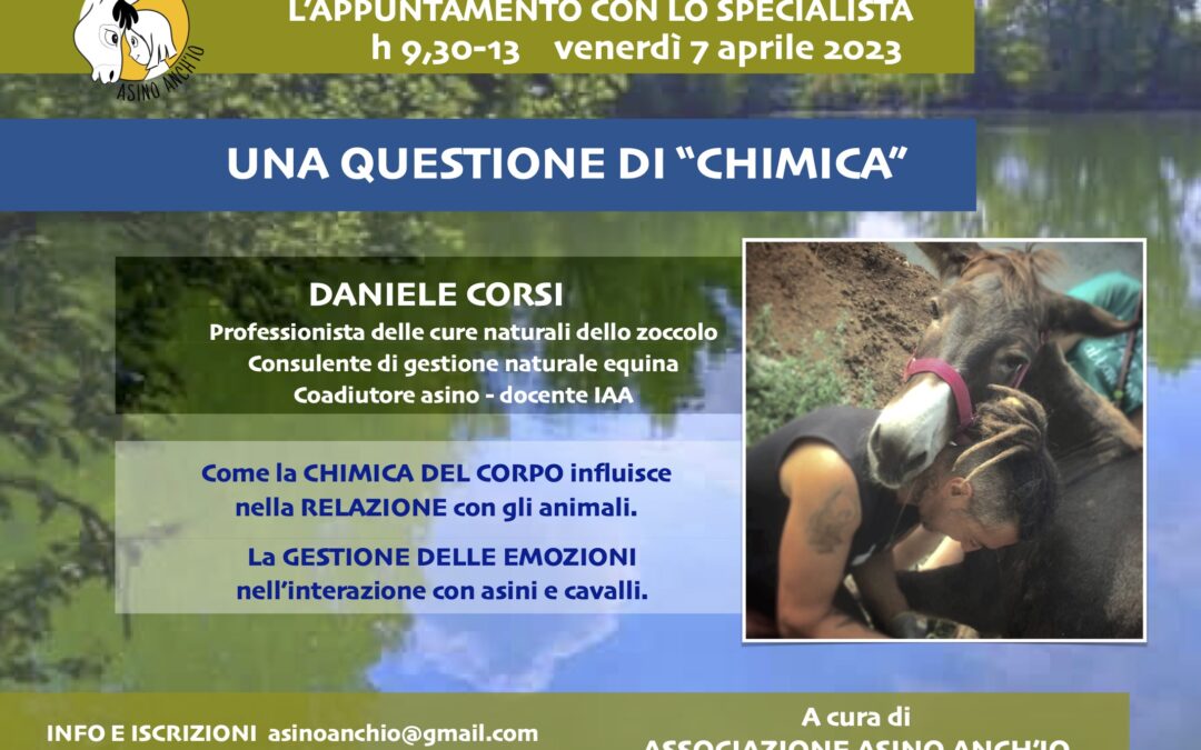 UNA QUESTIONE DI “CHIMICA” – Daniele Corsi – 7 aprile 2023